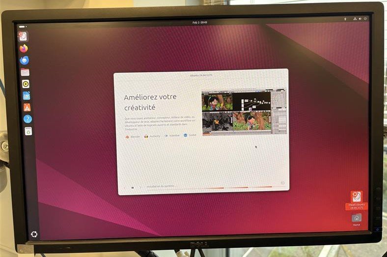 Écran d'installation Ubuntu 24.04 LTS